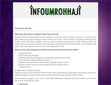 Tablet Screenshot of infoumrohhaji.com